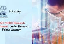 ICAR-NIRRH Research Recruitment – Junior Research Fellow Vacancy NIRRH Research Recruitment