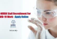 ICMR-NIRRH Staff Recruitment For COVID-19 Work – Apply Online NIRRH Vacancies