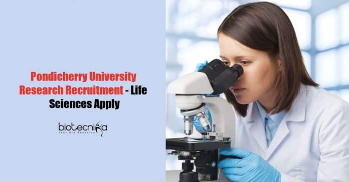 Pondicherry University Research Recruitment