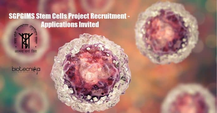 SGPGIMS Molecular Biology Job