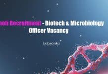 Sanofi Recruitment – Biotech & Microbiology Officer Vacancy Sanofi Recruitment