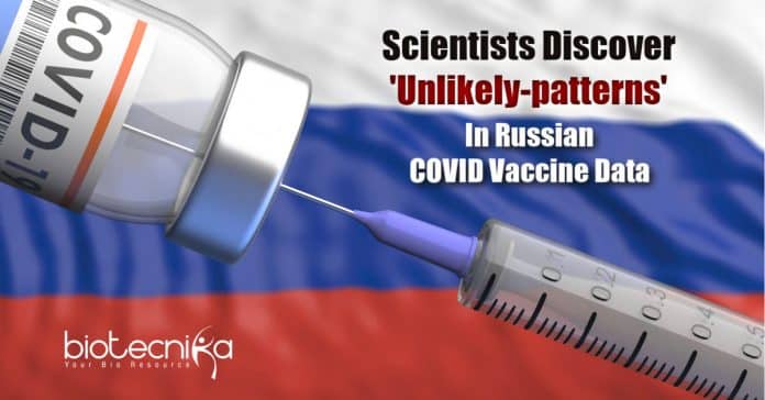 Strange-patterns in Russian COVID vaccine