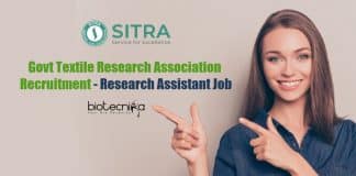 Textile Research Association Recruitment