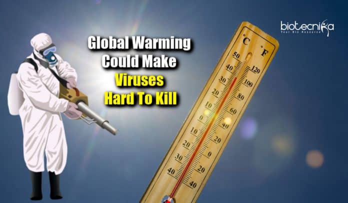 how global warming affect viruses