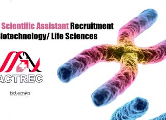 ACTREC Scientific Assistant Recruitment