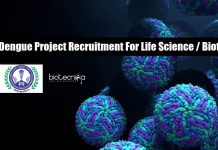 AIIMS Dengue Project Recruitment For Life Science / Biotech AIIMS Bhopal Microbiology Job