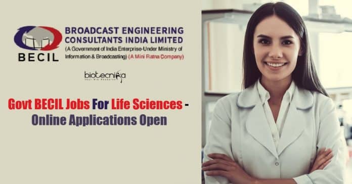 BECIL Life Science Jobs