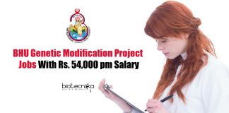 BHU Biotech Vacancies