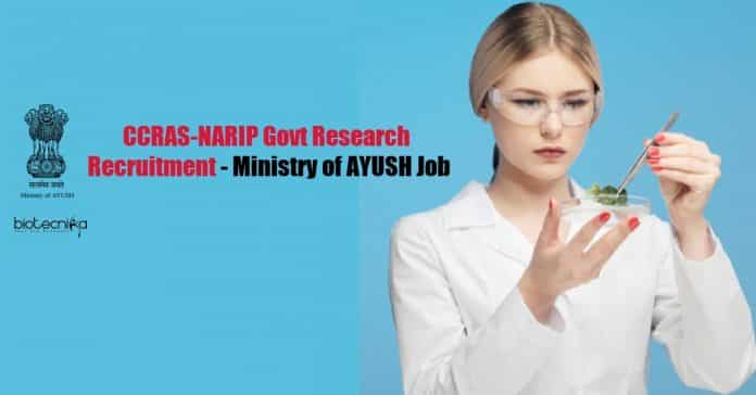CCRAS-NARIP Govt Research