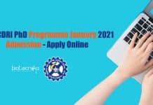 CSIR-CDRI PhD Programme January 2021 Admission – Apply Online CSIR-CDRI PhD Admission 2021