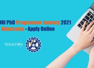 CSIR-CDRI PhD Admission 2021