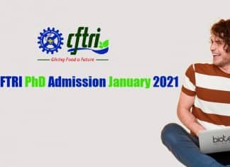CSIR-CFTRI Admission PhD 2021