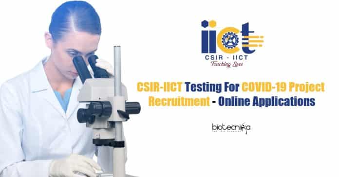 CSIR-IICT Jobs 2020