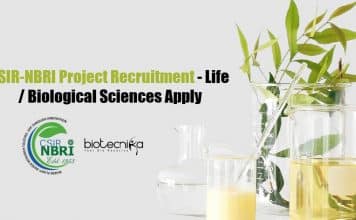 CSIR-NBRI Botany Jobs