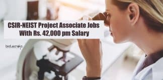 CSIR-NEIST Project Associate Jobs