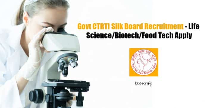 CTRTI Silk Board Jobs