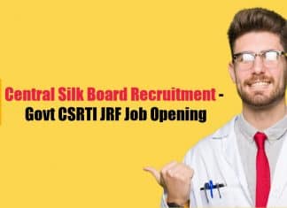 Central Silk Board Recruitment