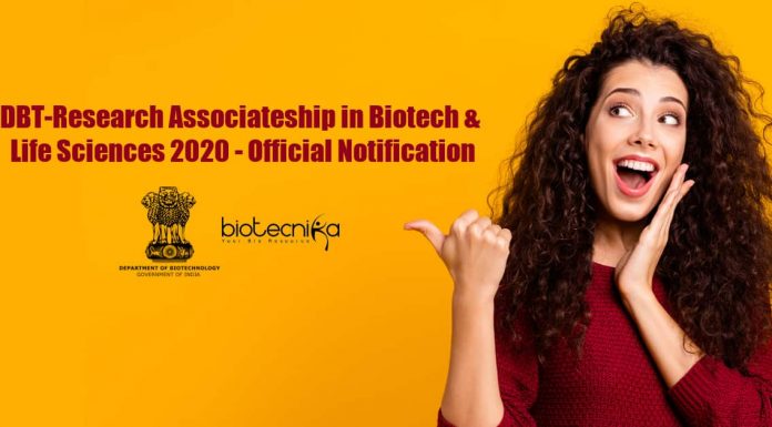 DBT Research Associateship Program