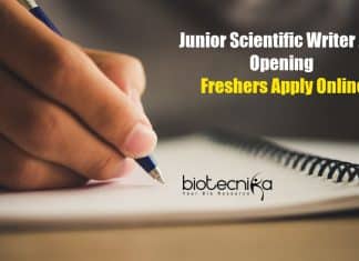 Junior Scientific Writer