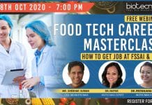 FREE Webinar : Food Tech Career Masterclass – How To Get Job @ FSSAI & FCI Food Tech Industry Career