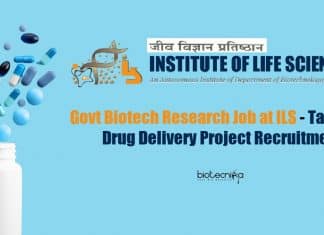 Govt Biotech Research Vacancy