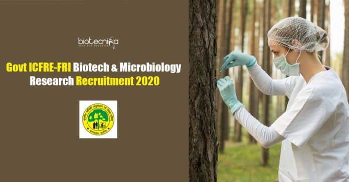 Govt ICFRE Research Jobs