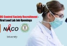 Govt AIDS Control Society Recruitment – Viral Load Lab Job Openings Govt Job Openings 2020