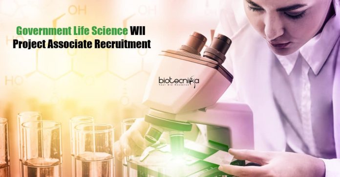 Govt Life Science Vacancies