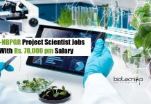 ICAR-NBPGR Project Scientist Jobs With Rs. 78,000 pm Salary ICAR-NBPGR Biotech Jobs