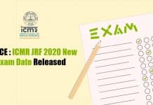 ICMR-JRF 2020 New Exam