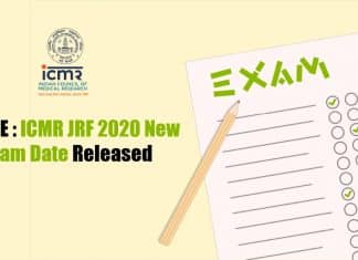 ICMR-JRF 2020 New Exam