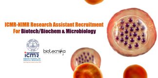 ICMR-NIMR Research Assistant Recruitment