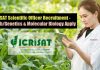 ICRISAT Scientific Officer Recruitment – Biotech/Genetics & Molecular Biology Apply ICRISAT Scientific Officer Recruitment