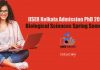IISER Kolkata Admission PhD 2021 – Biological Sciences Spring Semester IISER-K Admission PhD 2021