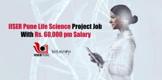 IISER Pune Project Jobs