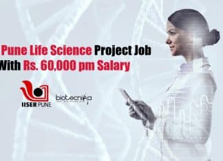 IISER Pune Project Jobs
