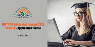 INST PhD Admission 2021