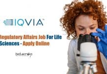 IQVIA Regulatory Affairs Job For Life Sciences – Apply Online IQVIA Regulatory Affairs Job