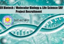 JIPMER Biotech / Molecular Biology & Life Science SRF Project Recruitment JIPMER Job Vacancy