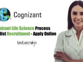 Life Science Cognizant Job