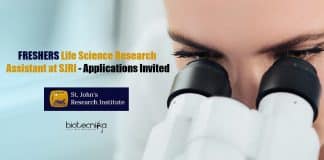 Life Science Freshers Research