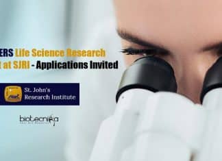 Life Science Freshers Research