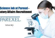 Life Science Job at Parexel – Regulatory Affairs Recruitment Life Science Vacancy Parexel