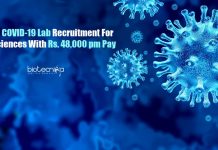 NICPR COVID-19 Lab Recruitment For Life Sciences With Rs. 48,000 pm Pay NICPR Job Openings