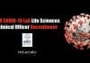 NICPR COVID-19 Lab Life Sciences Technical Officer Recruitment NICPR Jobs For Lifesciences