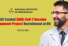 BIRAC Funded SARS-CoV-2 Vaccine Development Project Recruitment at NII NII Research Life Science
