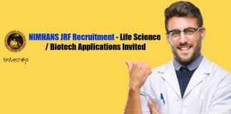 NIMHANS JRF Recruitment