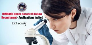 NIMHANS Junior Research Fellow