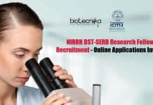 NIRRH DST-SERB Research Fellow Recruitment – Online Applications Invited NIRRH JRF Vacancy 2020