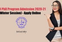 NISER PhD Program Admission 2020-21 (Winter Session) NISER PhD Admission 2020-2021